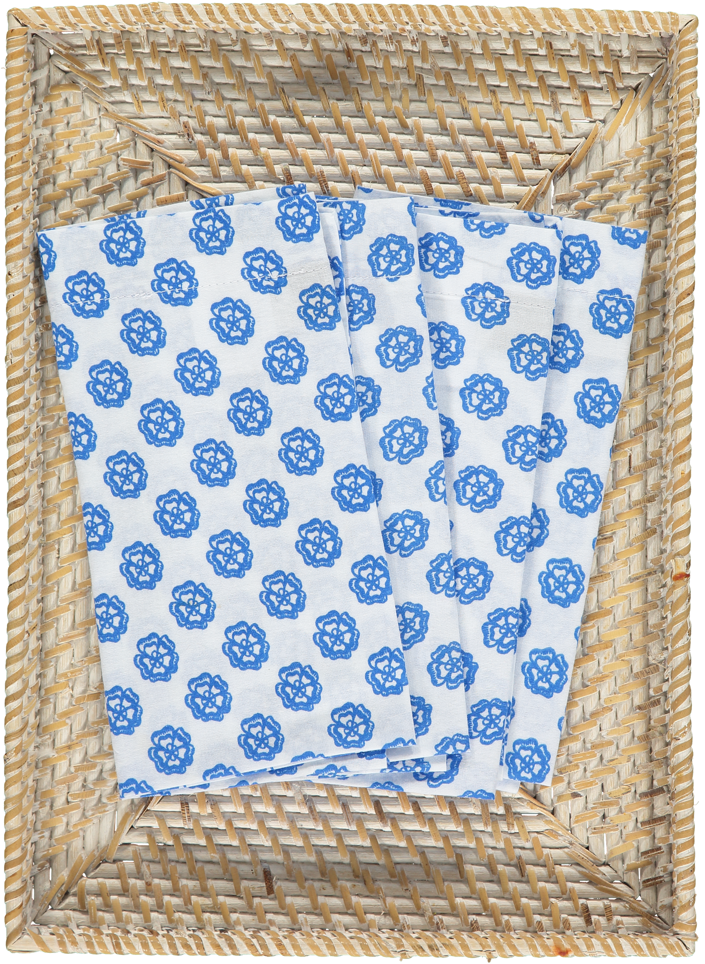 Kitty Holmes Blue and White clover napkins